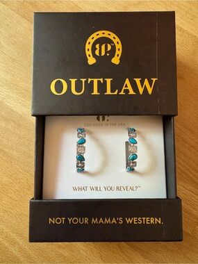 BP Outlaw Turquoise Hoop Earrings 🤠